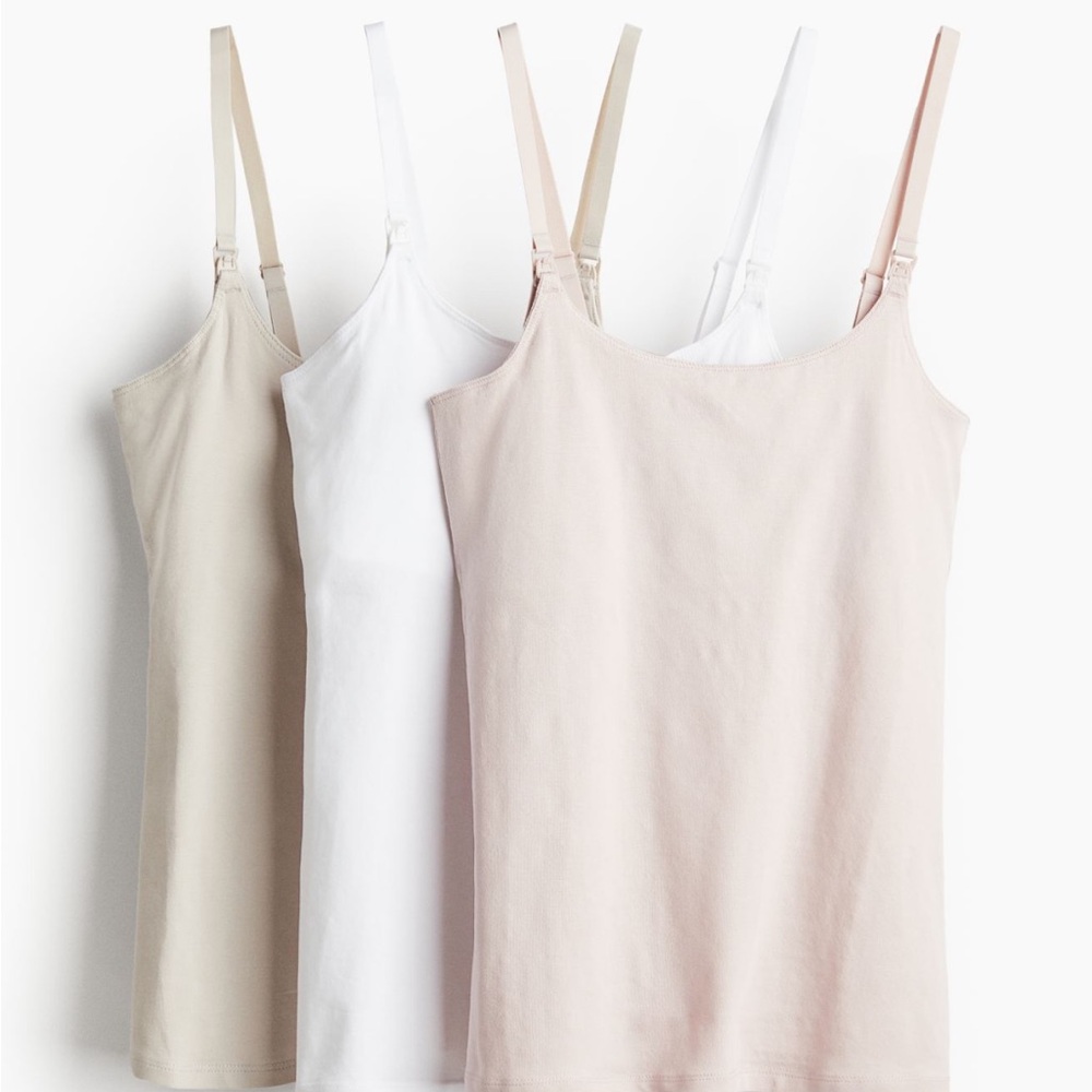 4 H&M nursing tanks small